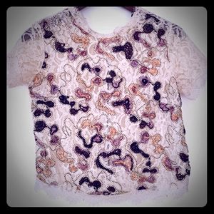 Zara lace top large